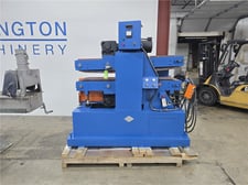 Conair/Metaplast #PC8-5-60, 8" x 60" cleated belt pull, 5" belts, 42.5" centerline, 1-10 FPM, 2 HP, WEG