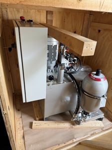 Maag #FSC-120, screen changer, 4-3/4" size, w/hydraulic power unit, Never Used