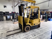 3000 lb. Hyster #H30XM, forklift, 20" load center, LP gas, 189" lift height, 42" forks, side shift, solid