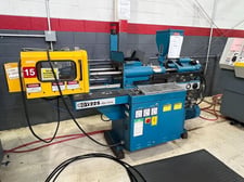 22 Ton, Boy #22S, injection molding machine, Dipronic Control, 2 post, 10" between posts, 9" x 17" platen