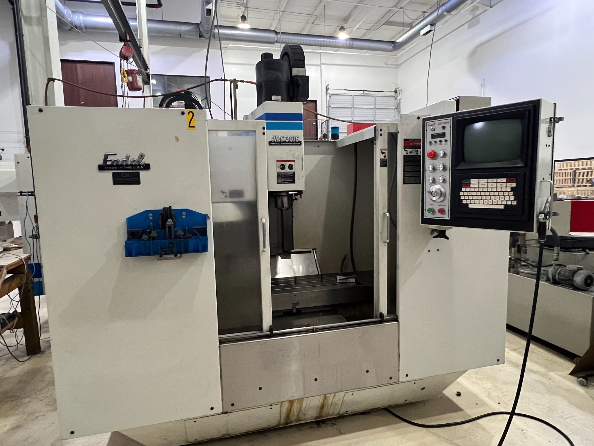 Fadal #VMC-3016, CNC vertical machining center, 21 automatic tool changer, 30" X, 16" Y, 20" Z, 10000 RPM, 15