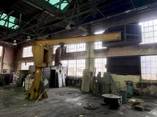 2 Ton, Jib Crane, 12' span, w/ Budgit hoist