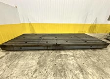 157" x 216.5" Bay Cast, T-slotted cast layout floor plate