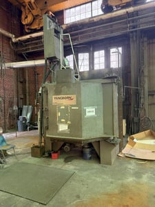 72" Pangborn #6LK-7, table type shot blast machine, 25 HP