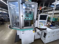 45 Ton, Arburg #Allrounder-900-T-400-60, vertical injection molding machine, rotary table, 4 tie bar