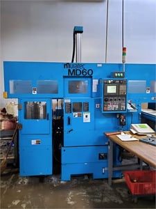 Murata #MD60, CNC turning center, 6" chuck, single spindle, 4,500 RPM, 10 tool, 4,000 RPM live tooling, JIS