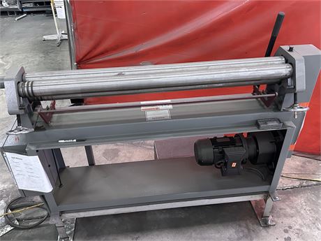 14 gauge x 4.2' GMC #PSR5014-1PH, powered slip roll, 3 roll, 50" working width, adjustable rear roll, 1720