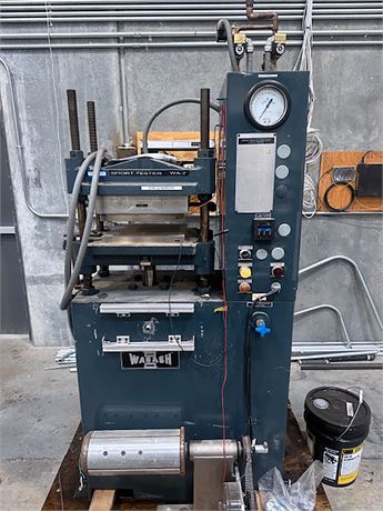 12 Ton, Wabash #121212-2TMB, heated platen molding press, 12" x 12" electrically heated platens, 4-post