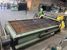 Piranha #C510, CNC plasma cutting table, 5' x 10' table, 120" X, 60" Y, 6" Z, MegaFab CNC control, dual-side