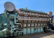 Man #18V28/32H, 3.6 MW, 6600 Volts, 60 Hz. HFO/Diesel Generator Set, 1999 (2 available)
