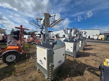 Generac #Cube, 3 KW light tower, 5.1 HP @ 1800 RPM, Kubota Z482 diesel engine, 120/240 Volts, 60 Hz., 64.4