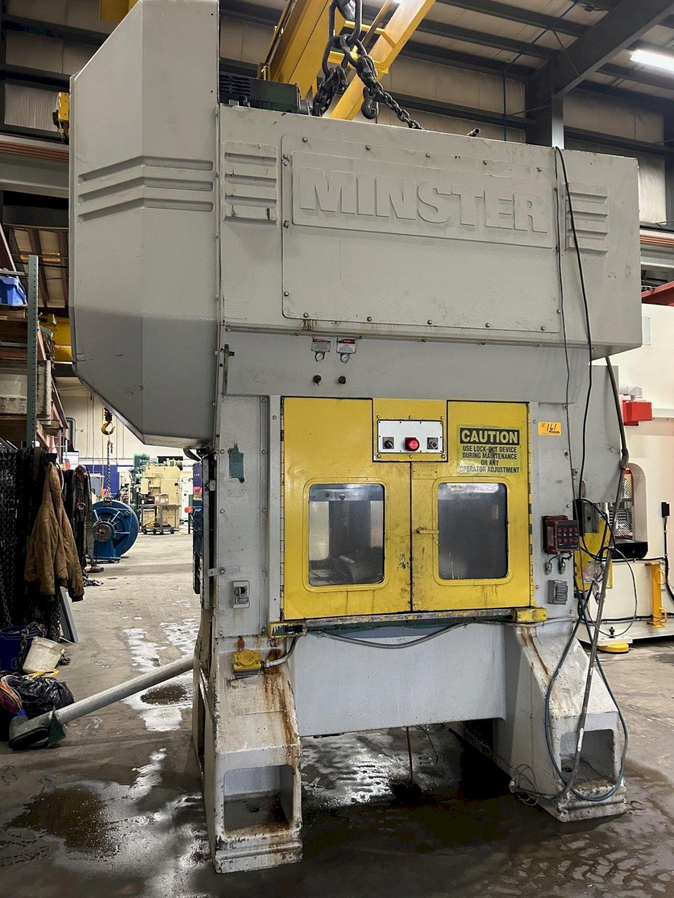 100 Ton, Minster #P2-100-48 Special Edition, straight side double crank press, 3" stroke, 15.2" Shut Height