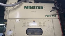 100 Ton, Minster #P2H-100-48, straight side double crank press, 2.9" stroke, 11.9" Shut Height, 3.94" adj.