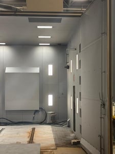 ABS/GFS, blast room & paint booth package, 16' x14'x18' blast room, 15' x18'x20' paint booth, 2019