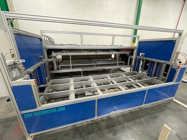 Sibe, Sheet Thermoformer, 4' x 10' bed, AutomationDirect touchscreen control, 480 Volt electrical cabinet