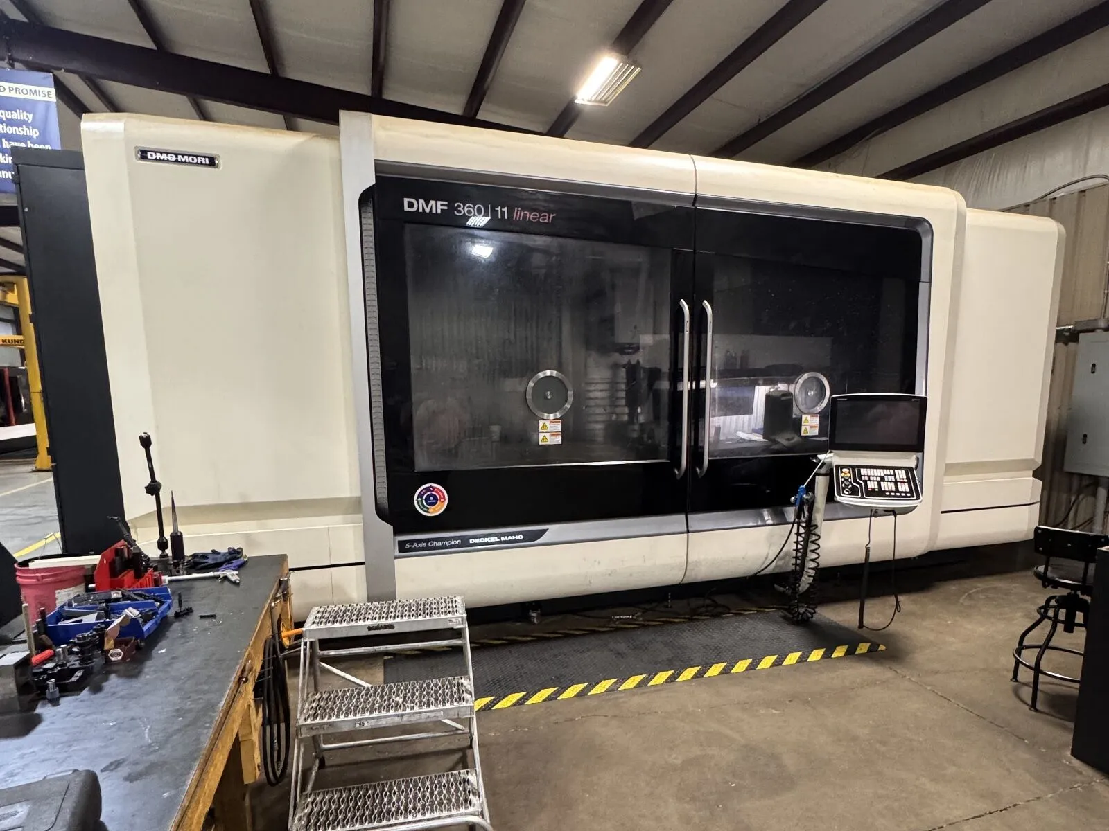 DMG Mori Seiki #DMF-360-Linear, 5-Axis CNC Vertical Machining Center, 141.7" X, 43.3" Y, 41.3" Z, 165.35" x