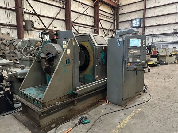 Bardons & Oliver #500-Series, CNC Pipe Threading Lathe, 20" swing, 18" machining length, 10" turning