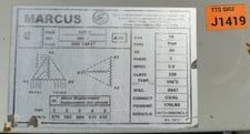 14 KVA 600 Delta Primary, 460 Delta Secondary, Marcus Transformer of Canada Ltd., 3-Phase Isolation