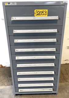 10 Drawer Storage Cabinet, Vidmar, 30" W x 27-3/4" D x 59" H