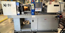 20 Ton, 0.77 oz., Toyo #Si-20V, Electric Injection Molding Machine, 14.5" x 14.5" platen, 10.2" x 10.2" tie