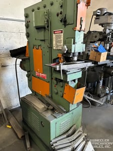 Peddinghaus #Peddiworker-1050, Hydraulic Ironworker, 105 ton, 10" throat, 1-1/4" to 3/4" hole capacity, bar