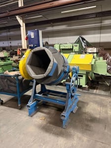 Polishing & Deburring Parts Tumbler, 17" opening x 45" deep rubber lined barrel, 1 HP, timer, 208-230/460 Volt