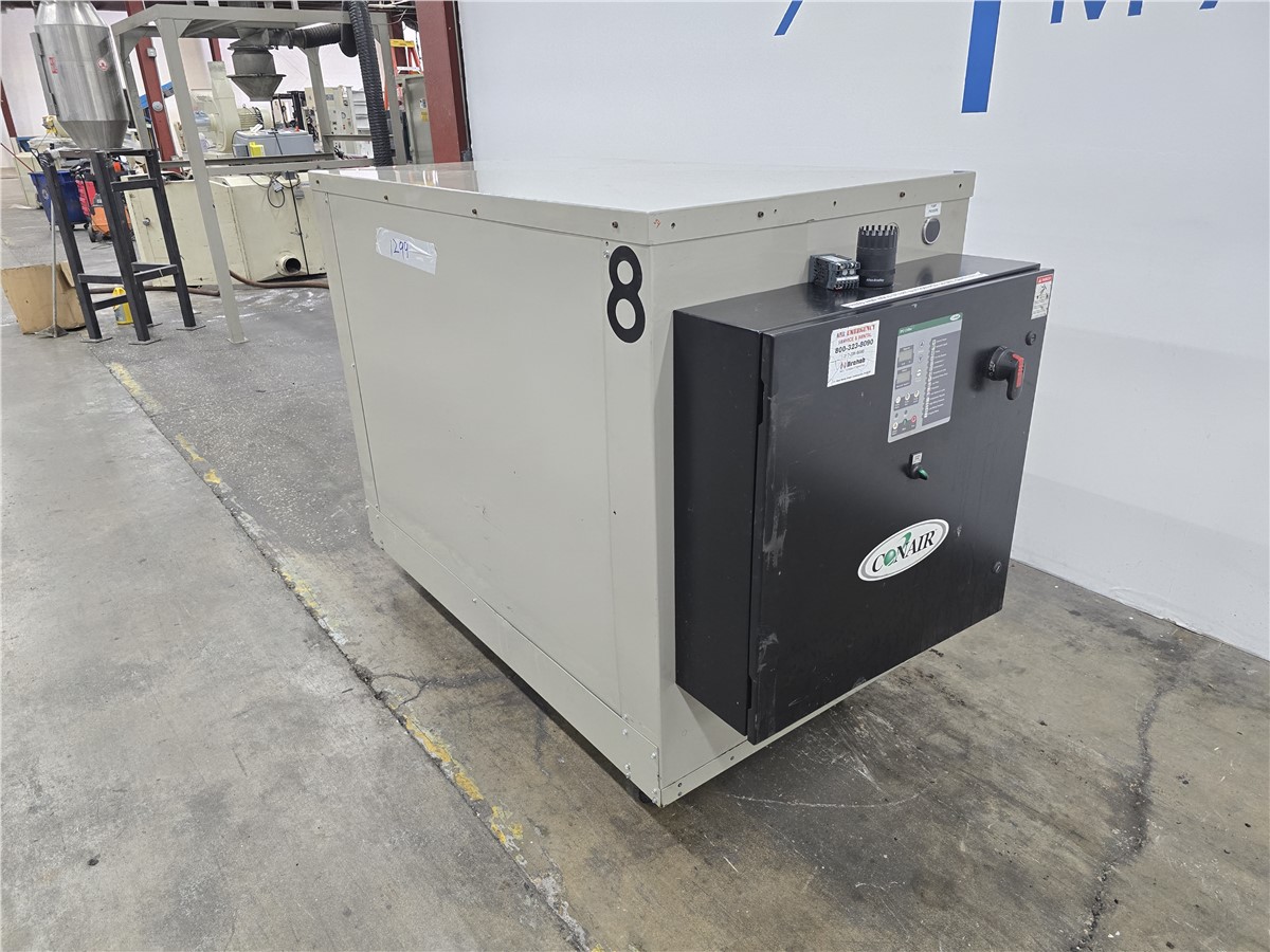 16.5 Ton, Conair #EP2W-15, water-cooled portable chiller, 15 HP compressor, 7.5 HP process pump, 22 gallon