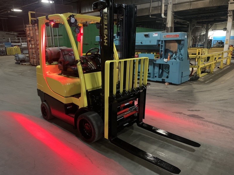 6,500 lb. Hyster #S70FT, Forklift, 42" forks, 130" lift height, 92" lowered mast, 38.5" carriage, 36.5" tread