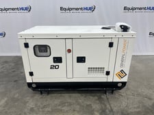 20 KW General Power #GPM-P20-60T4i, diesel generator set, 480/277 Volts, 3 phase, Perkins 404D-22G engine