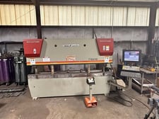 100 Ton, Accurpress #710010, CNC press brake, 10' overall, 100" between centers, 14" open, 8" stroke, 10"