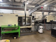 397 Ton, 26 oz., Nissei #NEX360IV-100LE, electric injection molding machine, 41.5" x 41.5" platen, 28.9" x