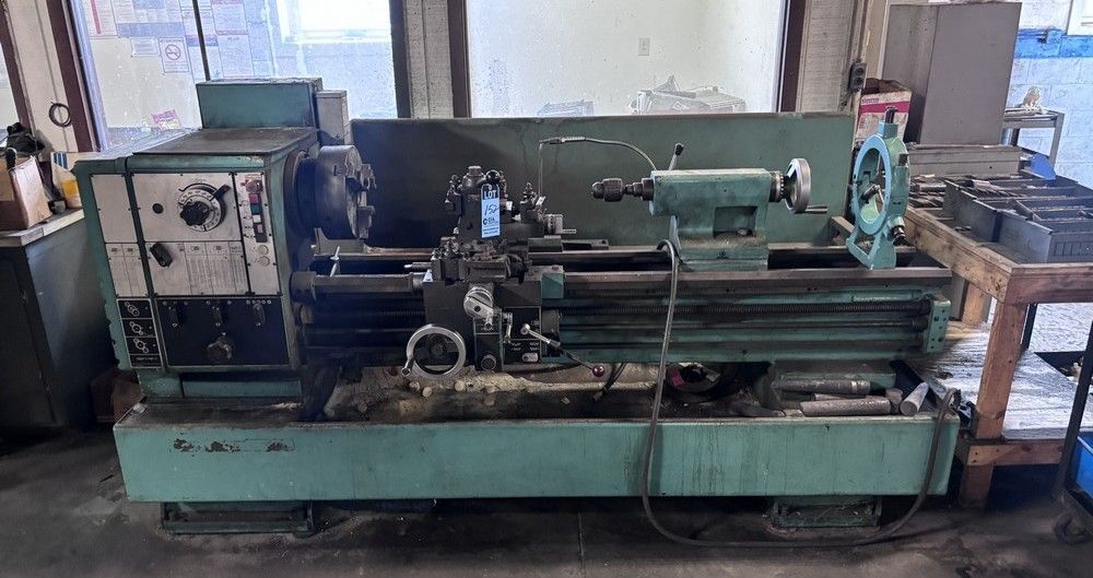 21"/28.75" x 60" Harrison #M500, gap type engine lathe, taper attachment, 3.125" hole thru spindle, steady