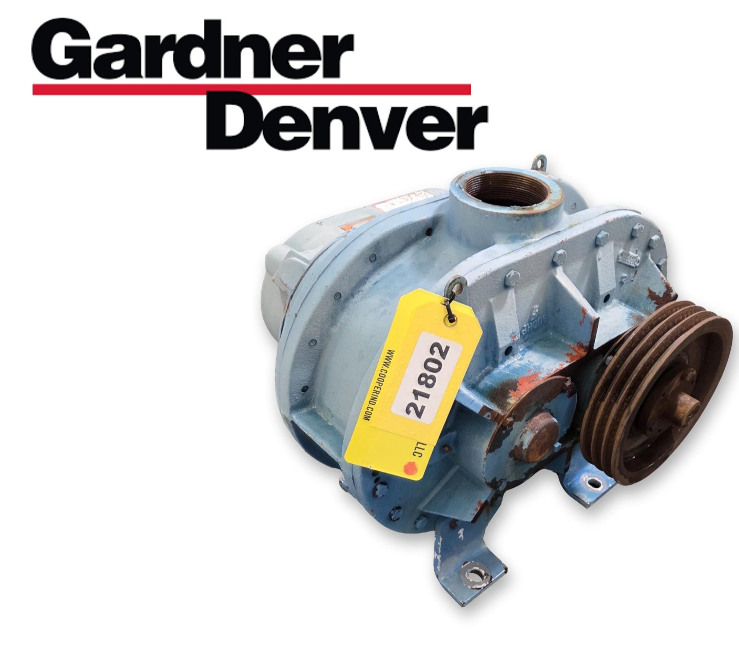 Gardner Denver Sutorbilt #GAHHDPA, rotary lobe positive displacement blower, 4" diameter inlet/outlet, 1800