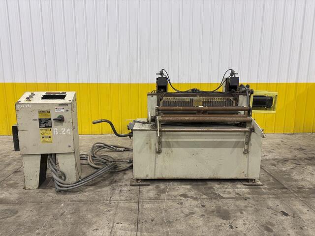 36" x .125" CWP #SMX36, Servo-Max II servo coil feeder, right to left, 5.1 KW Electrocraft motor, peeler