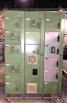 Allen-Bradley, low voltage motor control, (4) size 1 combo, (1) size 1 forward & reversing combo, 1336S 35 HP