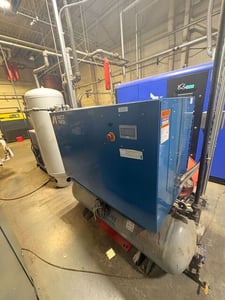 Anest Iwata #OFBSTE-10HHH-80-T460, Oil-Free Rotary Air Compressor, 10 HP, 460 V., w/ Receiver, 2022