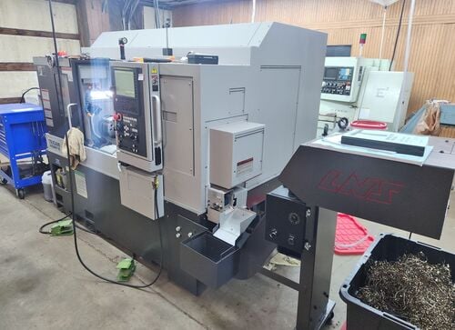 Tsugami #M08SY-II, CNC swiss lathe, 11" diameter x 15" L max, 8" chuck, 2.56" bar, 4500 RPM, 12 tool, Fanuc