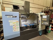 Daewoo Doosan #DNM-5700, vertical machining center, w/ 8" rotary table, 41" X, 22" Y, 20" Z, 12000 RPM, CT40