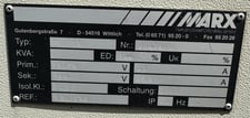 20 KVA 575 Delta Primary, 400Y Secondary, Marx Transformers G.m.b.h., Wittlich, Germany, 3-Phase Isolation