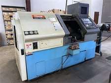 Mazak #QT-20, CNC lathe, 17.5" swing, 8" chuck, 2.44" bore, 12" diameter, 20.12" length, 20 HP, 5000 RPM, 12