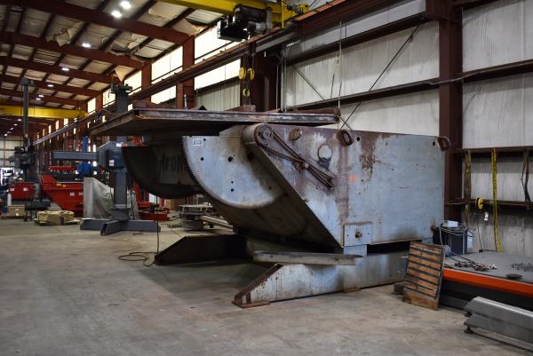 120000 lb. Aronson #AB-1200, welding positioner, 12" COG, remote hand pendant controller