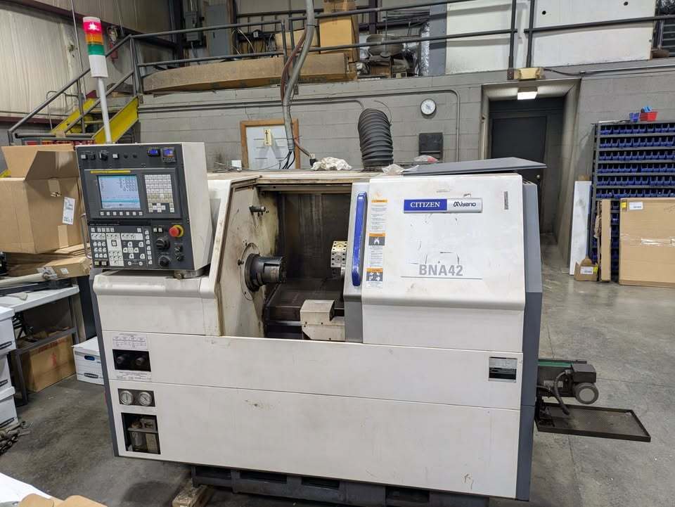 Citizen Miyano #BNA-42S2, Multi-Axis CNC Lathe, 5" chuck, 1-5/8" bar, 3-15/16" machining length, 2 spindles