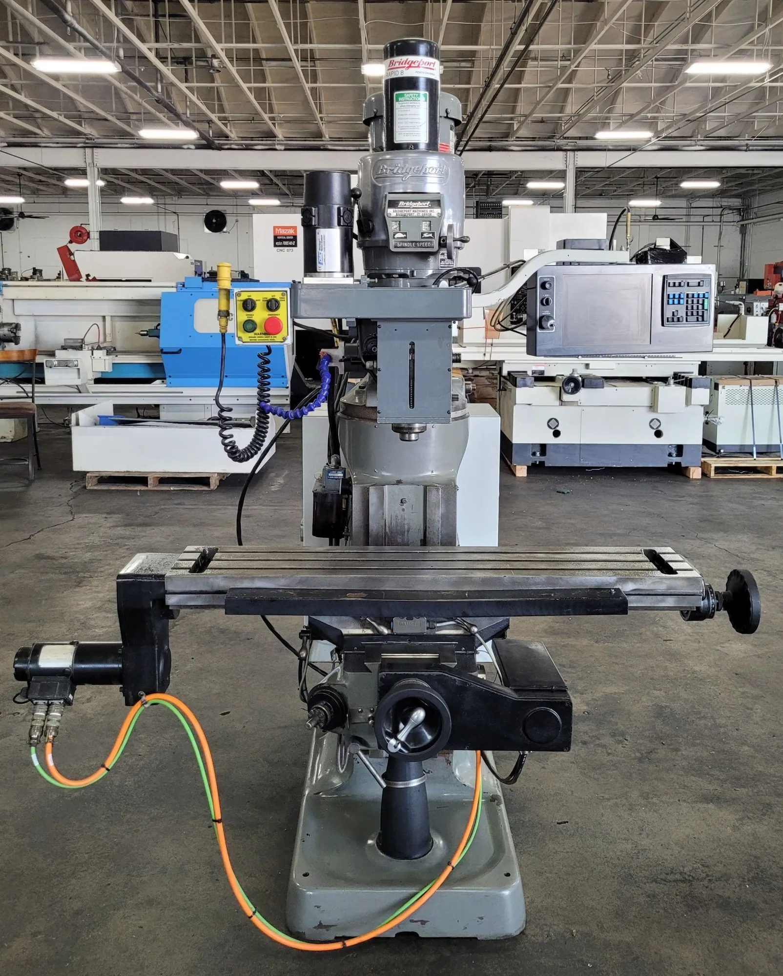 Bridgeport #EZ-Trak-DX, CNC Vertical Mill, 9" x 48" table, 30" x12" x5" travel, 2 HP, 4200 RPM, 3-Axis