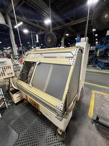 9 Ton x 48" stroke, Apex #9-Ton-48, Horizontal Hydraulic Broaching Machine, Chip Conveyor