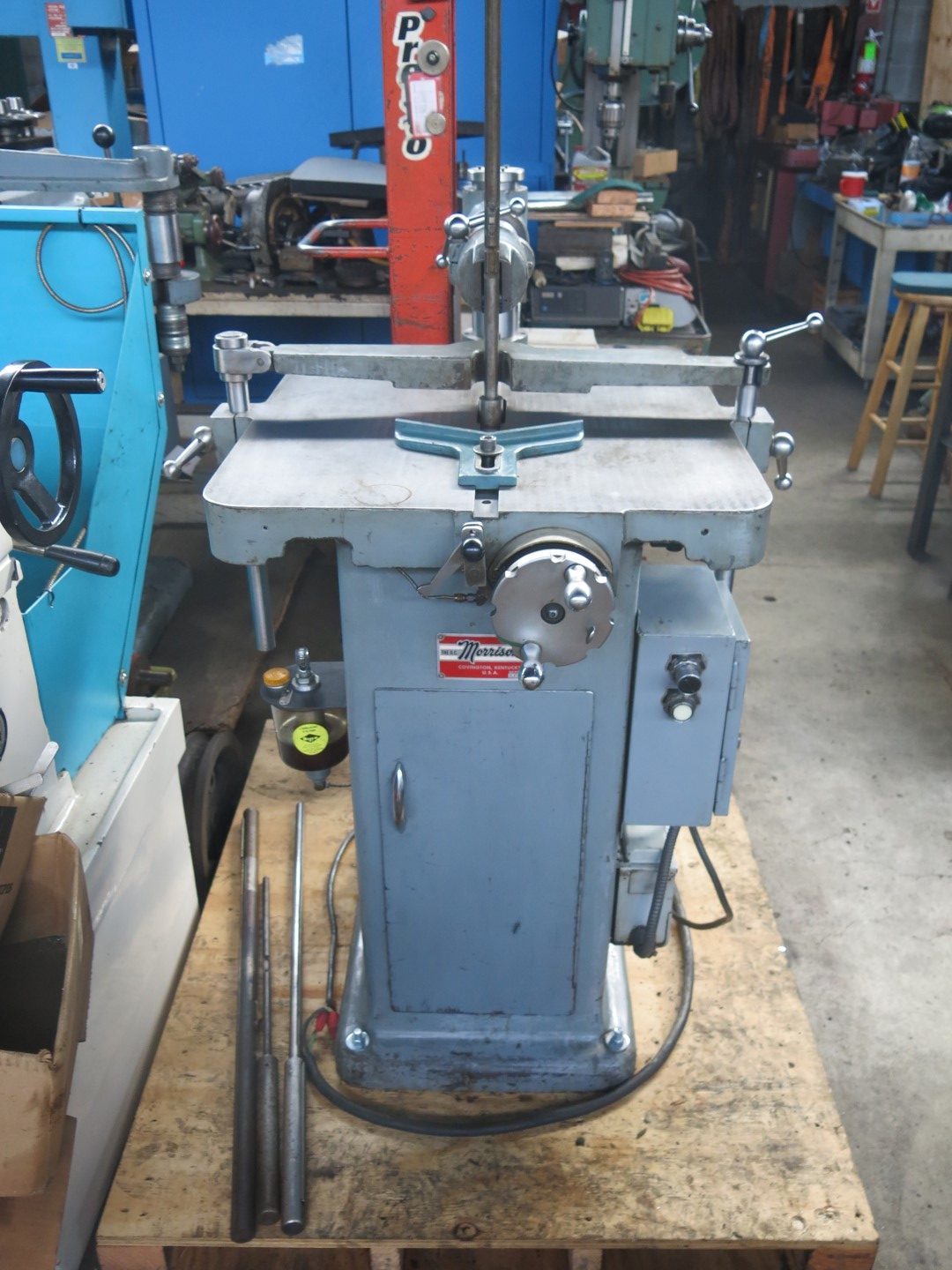 1-1/4" x 9" Morrison #K, keyseater, 34 SPM, Bijur 1-shot lube