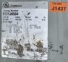 5 KVA 575 Primary, 380 Secondary, General Electric (General Electric) 3-Phase Transformer, 60 Hz