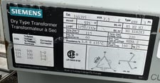 7.5 KVA 575 Delta Primary, 575Y/332 Secondary, Siemens Electric Ltd., 3-Phase Isolation Transformer, 60 Hz