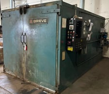 72" width x 72" H x 120" L Grieve #B4-500, Walk-In Oven, 500°F, Gas Fired, Solvent Rated