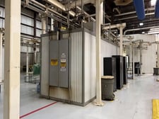 36" x 72" opening, Midwest Finishing Systems, overhead conveyor paint line, 15 stations, 26 load bars, 400