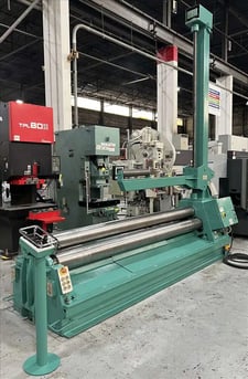10' x 5/16" Roundo #PS-205/10, double pinch plate bending roll, 3-roll, 8.1" roll diameter, hydraulic drop